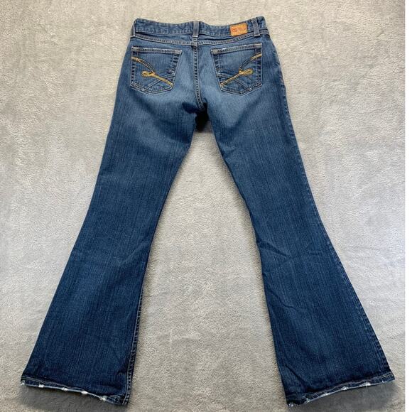 BKE Women's wide Leg Jeans - Blue - Picture 3 of 16